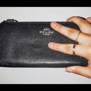 Gold & Black Coach Wallet